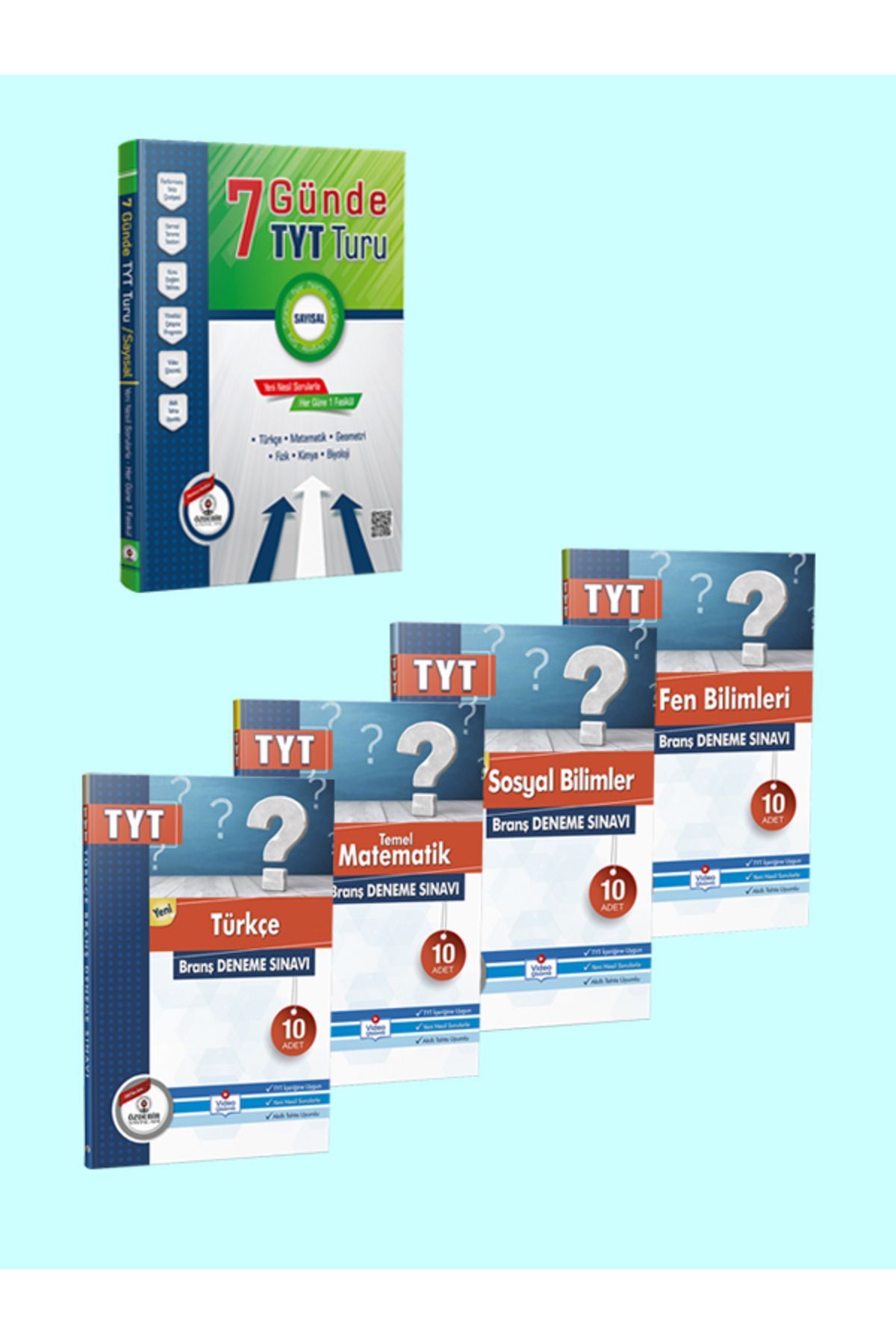 YENİ Tyt Branş Deneme Seti (4 KİTAP/TÜM DERSLER) 7 Günde Tyt Turu Sayısal Özdebirstore