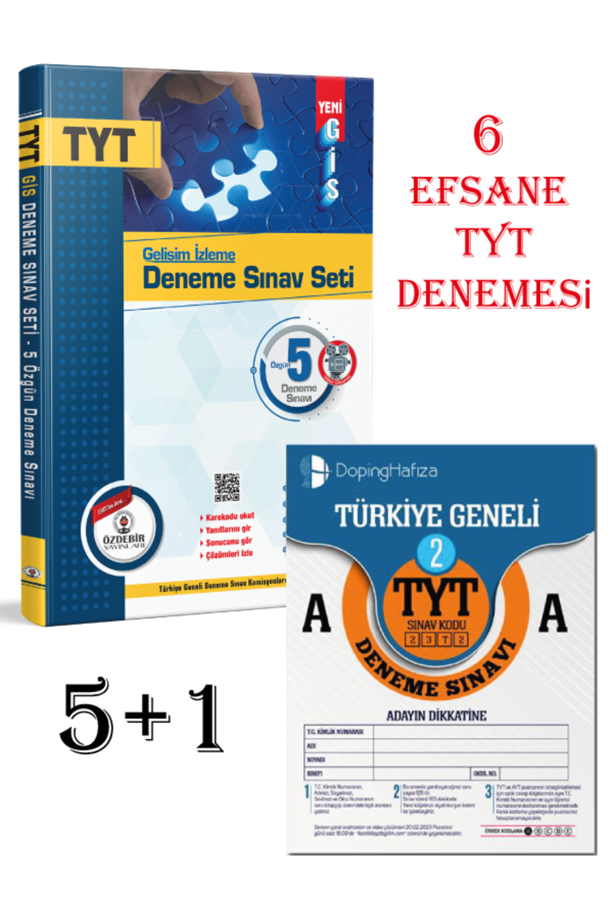 TYT 5+1 Efsane Deneme Seti Özdebir Yayınları (Güncel Baskı) - Görsel 2