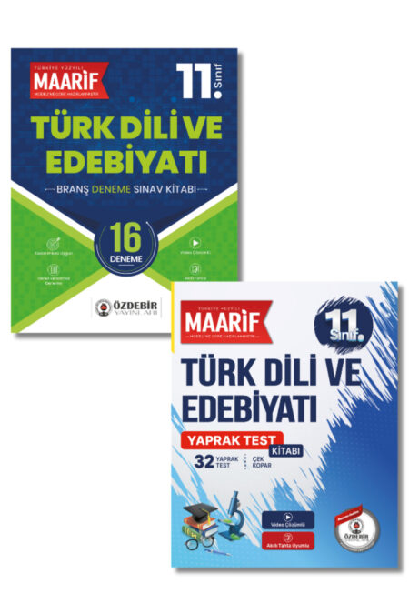 11.Sınıf Türk Dili ve Edebiyatı Branş Deneme ve Yaprak Test Seti (Maarif Modeli'ne Göre Hazırlanmıştır)