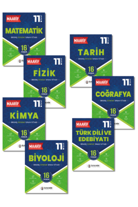 11.Sınıf Tüm Dersler Branş Deneme Seti (Maarif Modeli'ne Göre Hazırlanmıştır)