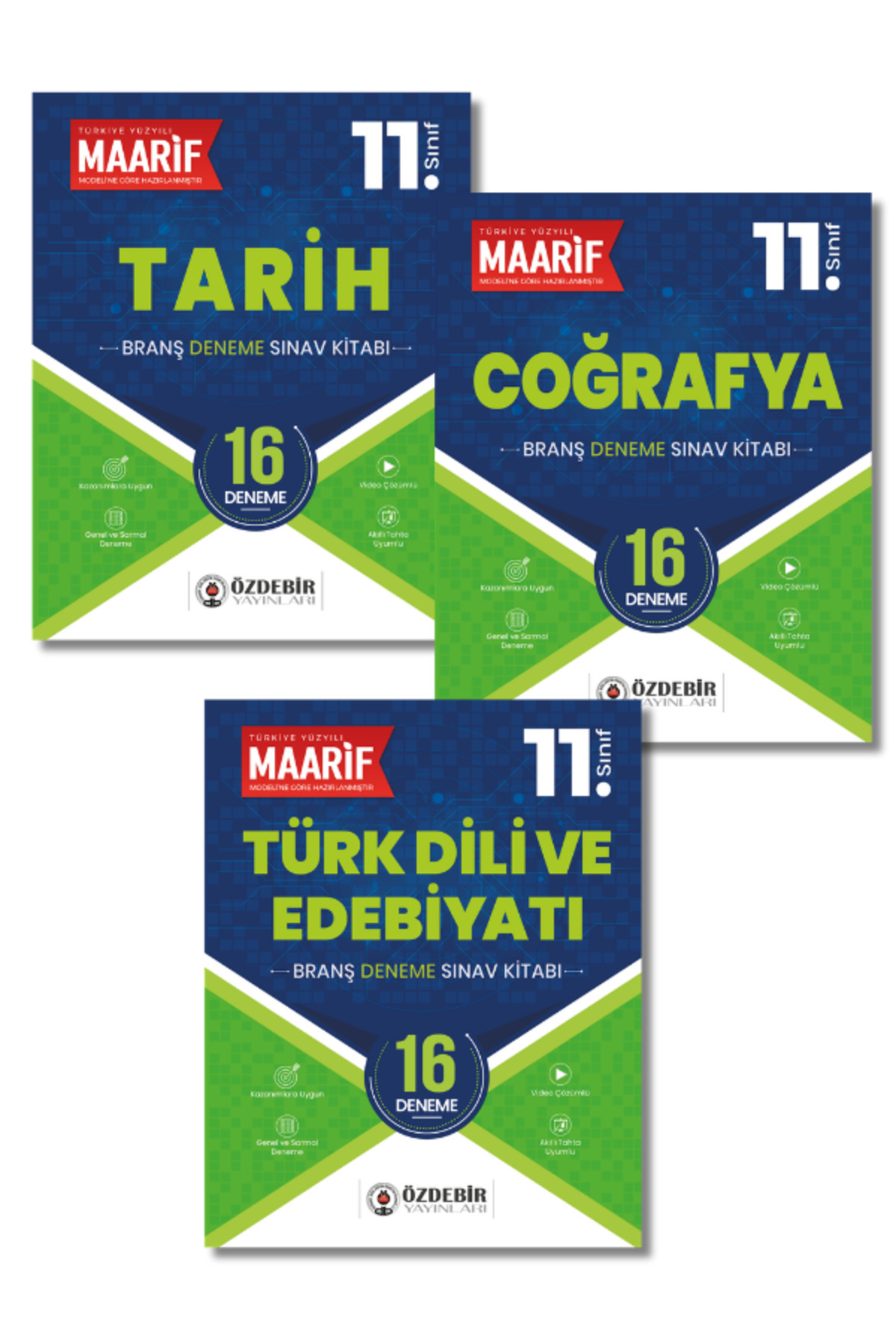 11.Sınıf Sözel Branş Deneme Türk Dili ve Edebiyatı,Tarih,Coğrafya (Maarif Modeli'ne Göre Hazırlanmıştır)