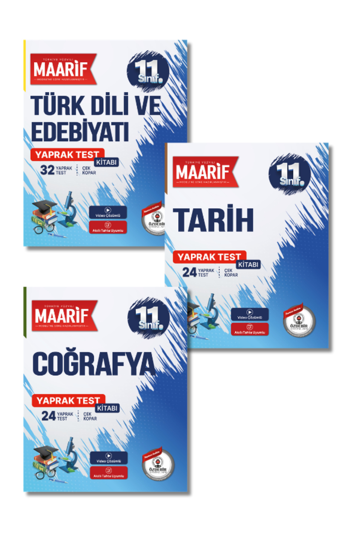11.Sınıf Sözel Yaprak Test Türk Dili ve Edebiyatı,Tarih,Coğrafya (Maarif Modeli'ne Göre Hazırlanmıştır)