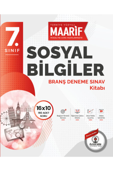 7.Sınıf Sosyal Bilgiler 16X10 Branş Deneme (Maarif Modeli'ne Göre Hazırlanmıştır)