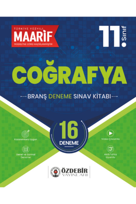 11.Sınıf Coğrafya 16 Branş Deneme (Maarif Modeli'ne Göre Hazırlanmıştır)