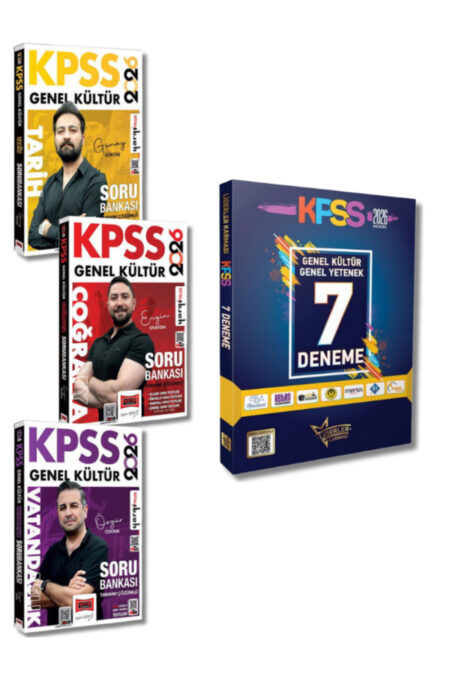 Liderler Karması ve Yargı Yayınları'ndan KPSS Genel Kültür Soru Bankası ve 7 Deneme Seti
