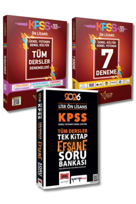 Liderler Karması KPSS Lise Ön Lisans Deneme Seti ve Tüm Dersler Efsane Tek Kitap Soru Bankası