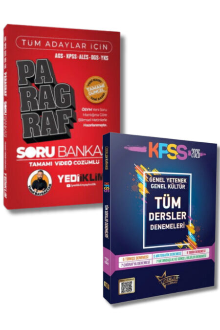 Liderler Karması ve Yediiklim Yayınları'ndan KPSS Genel Yetenek Genel Kültür 29 Branş Deneme ve Paragraf Soru Bankası