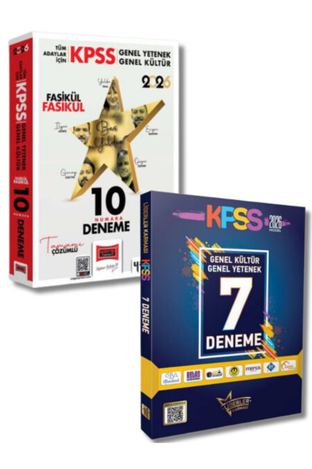 Liderler Karması ve Yargı Yayınları'ndan KPSS Genel Yetenek Genel Kültür Tamamı Çözümlü 17 Fasikül Deneme
