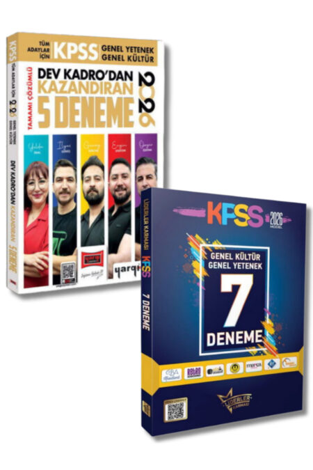 Liderler Karması ve Yargı Yayınları'nın Dev Kadrosundan KPSS Genel Yetenek Genel Kültür Kazandıran 12 Deneme Sınavı