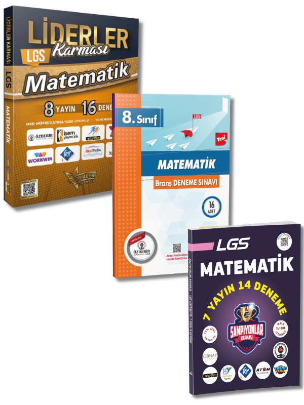 8.Sınıf LGS Matematik 46 Branş Deneme Liderler Karması, Özdebir Yayınları
