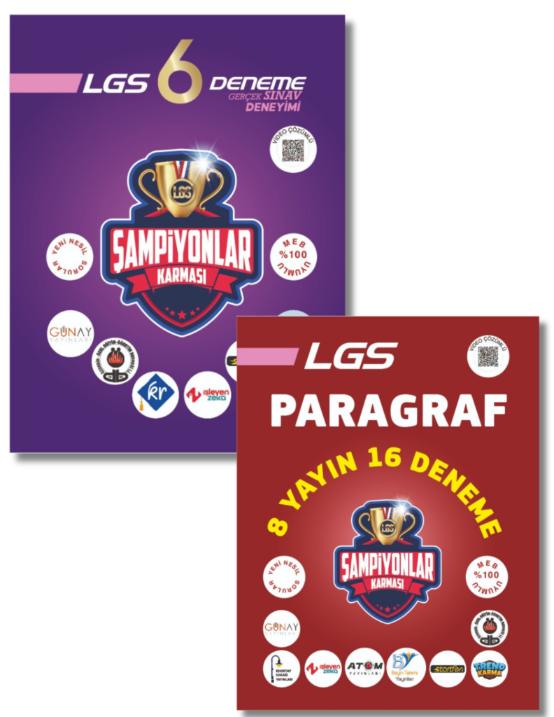 8.Sınıf LGS 6 Genel Deneme ve LGS Paragraf 16 Deneme Seti